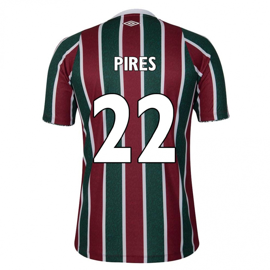 Kids Football Gabriel Pires #22 Green Maroon White Home Jersey 2024/25 T-Shirt Australia