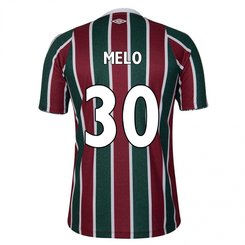 Kids Football Felipe Melo #30 Green Maroon White Home Jersey 2024/25 T-Shirt Australia