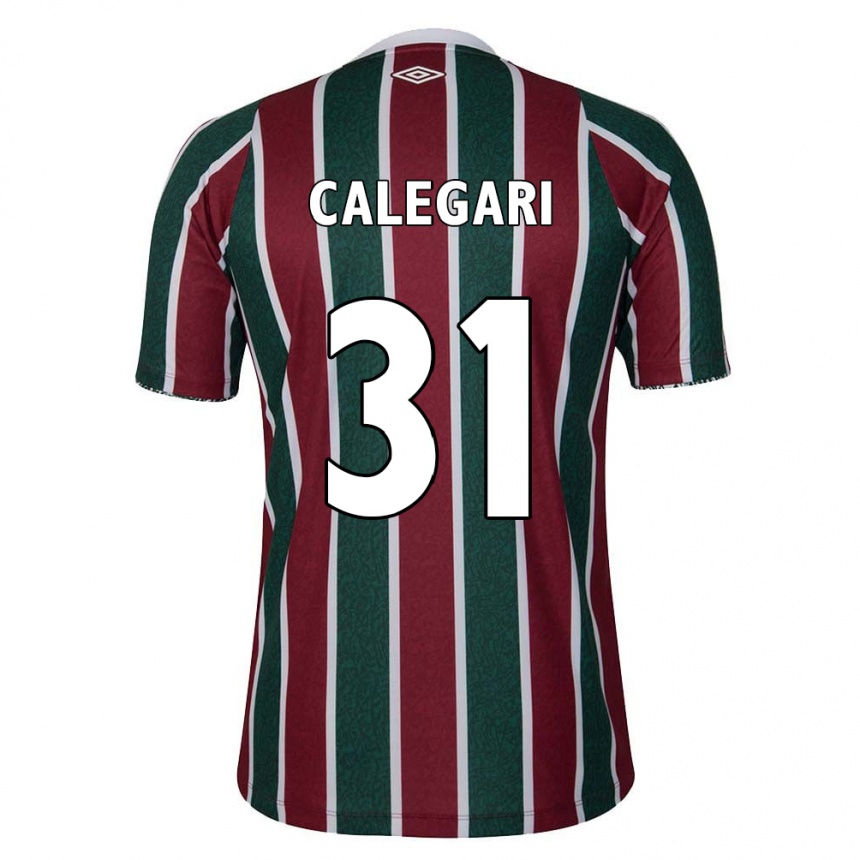 Kids Football Calegari #31 Green Maroon White Home Jersey 2024/25 T-Shirt Australia