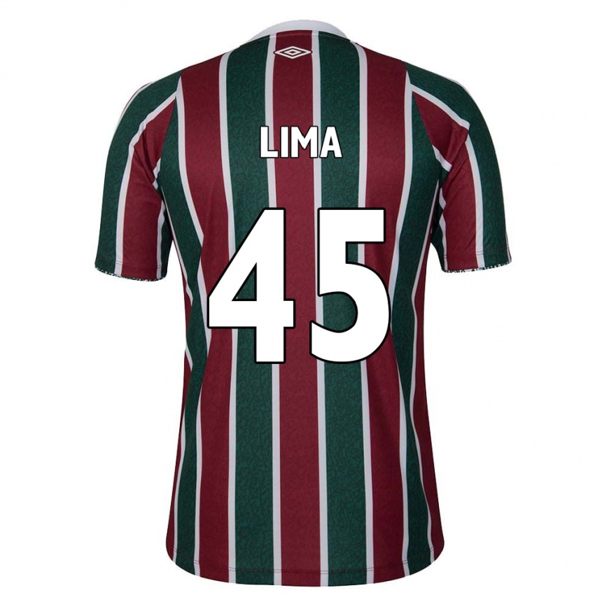 Kids Football Lima #45 Green Maroon White Home Jersey 2024/25 T-Shirt Australia