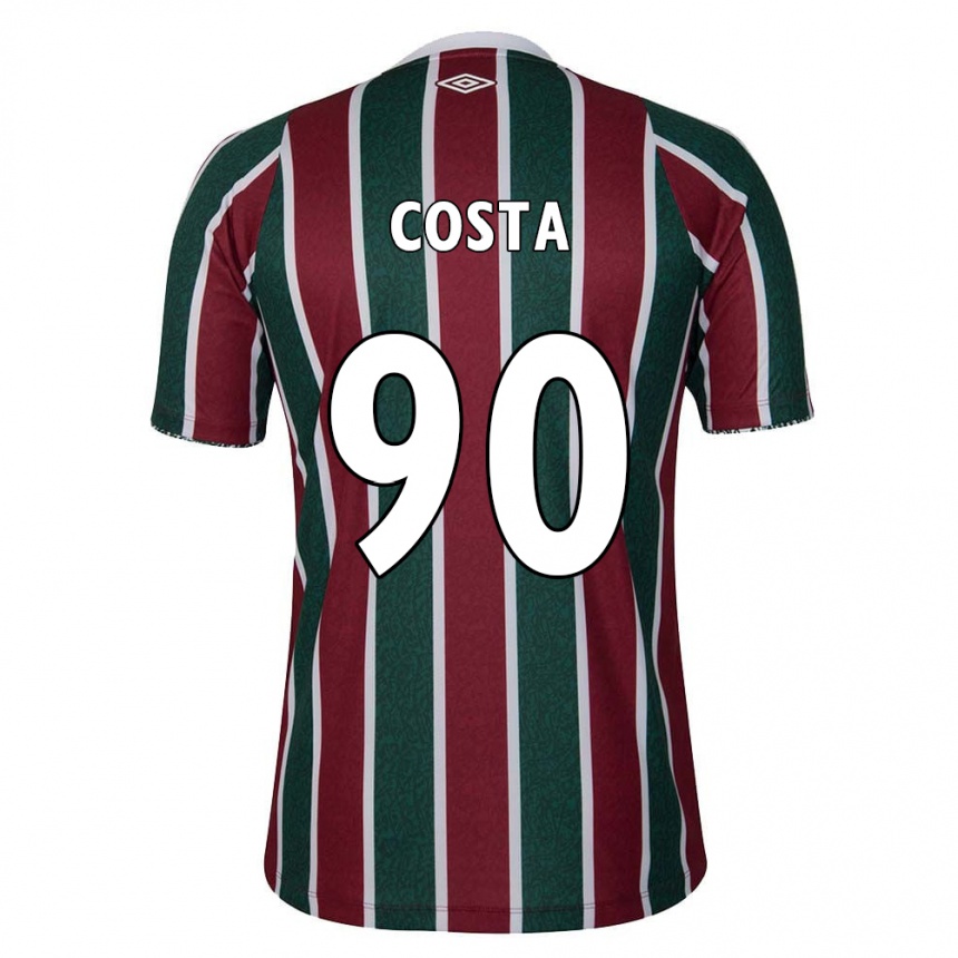 Kids Football Douglas Costa #90 Green Maroon White Home Jersey 2024/25 T-Shirt Australia