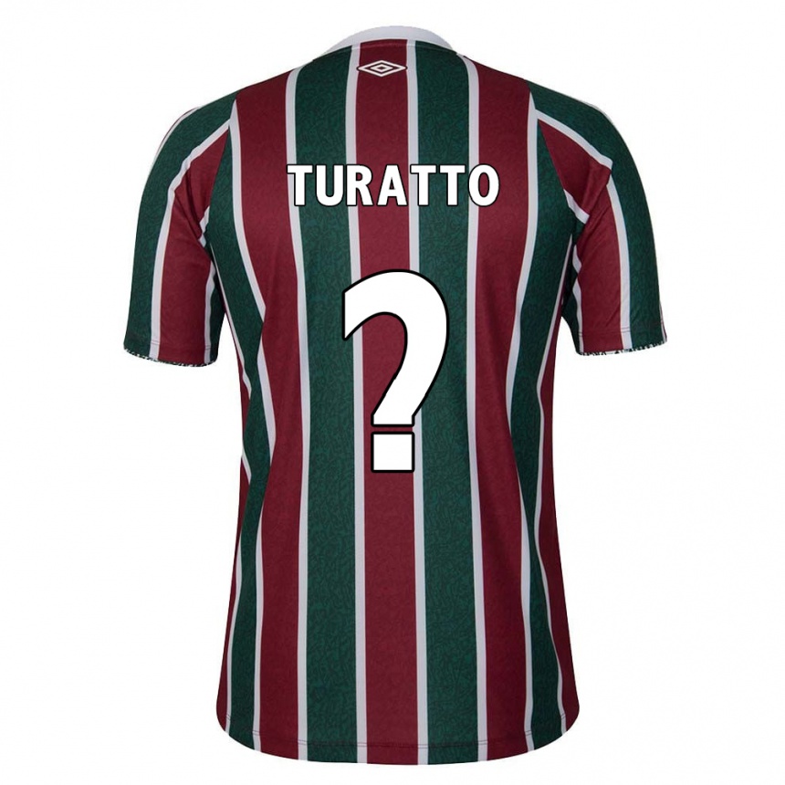 Kids Football Luiz Turatto #0 Green Maroon White Home Jersey 2024/25 T-Shirt Australia