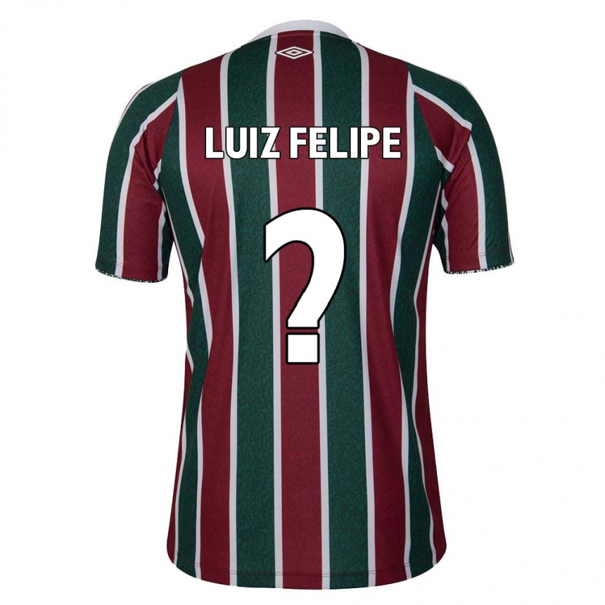 Kids Football Luiz Felipe #0 Green Maroon White Home Jersey 2024/25 T-Shirt Australia