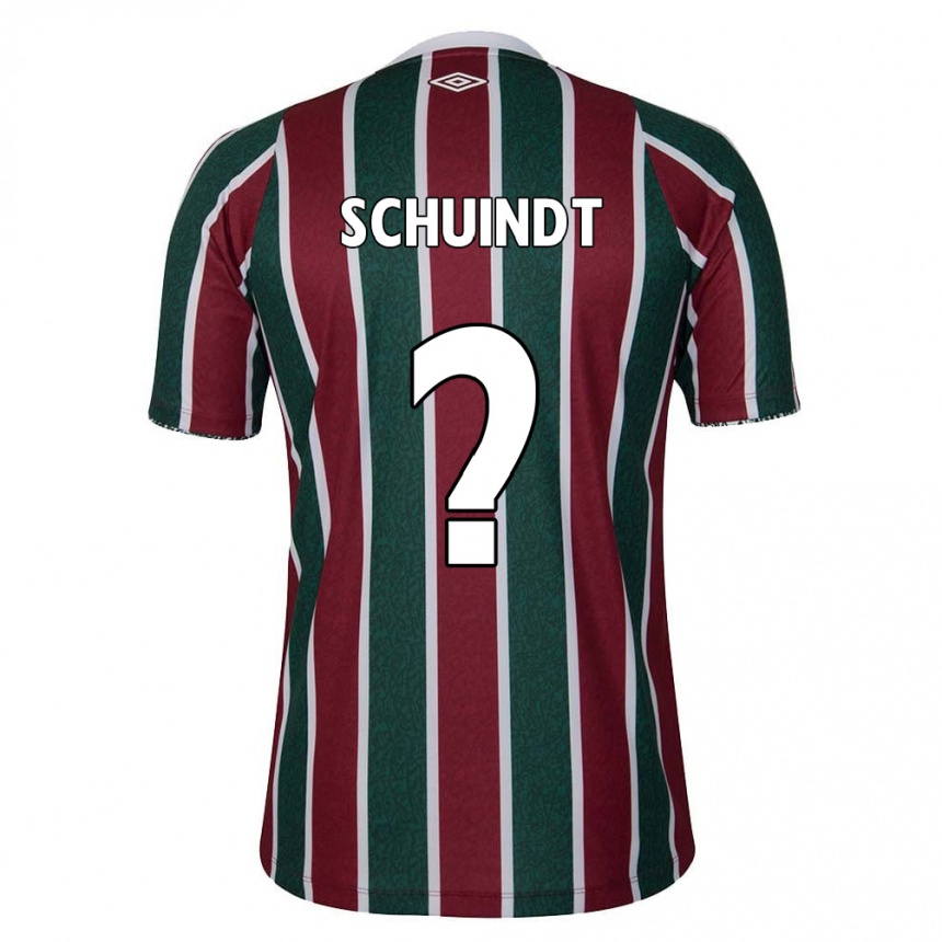 Kids Football Davi Schuindt #0 Green Maroon White Home Jersey 2024/25 T-Shirt Australia