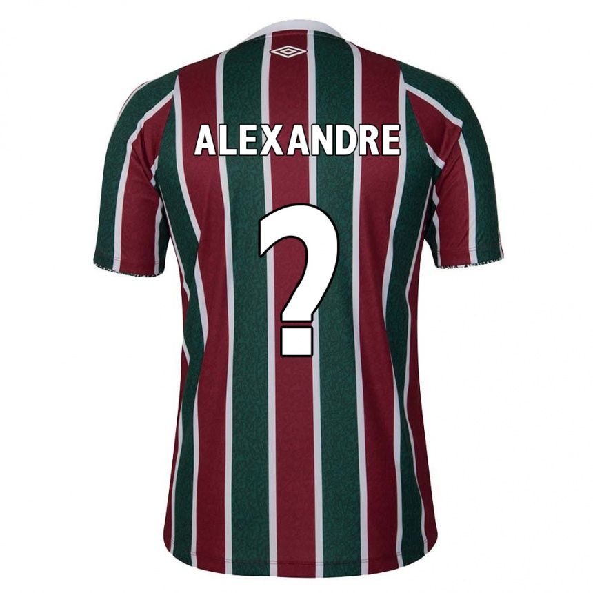 Kids Football Alexandre #0 Green Maroon White Home Jersey 2024/25 T-Shirt Australia