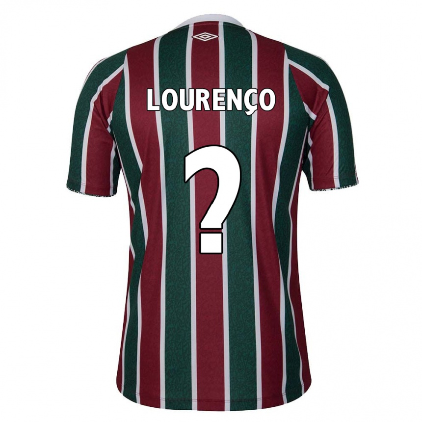 Kids Football João Lourenço #0 Green Maroon White Home Jersey 2024/25 T-Shirt Australia