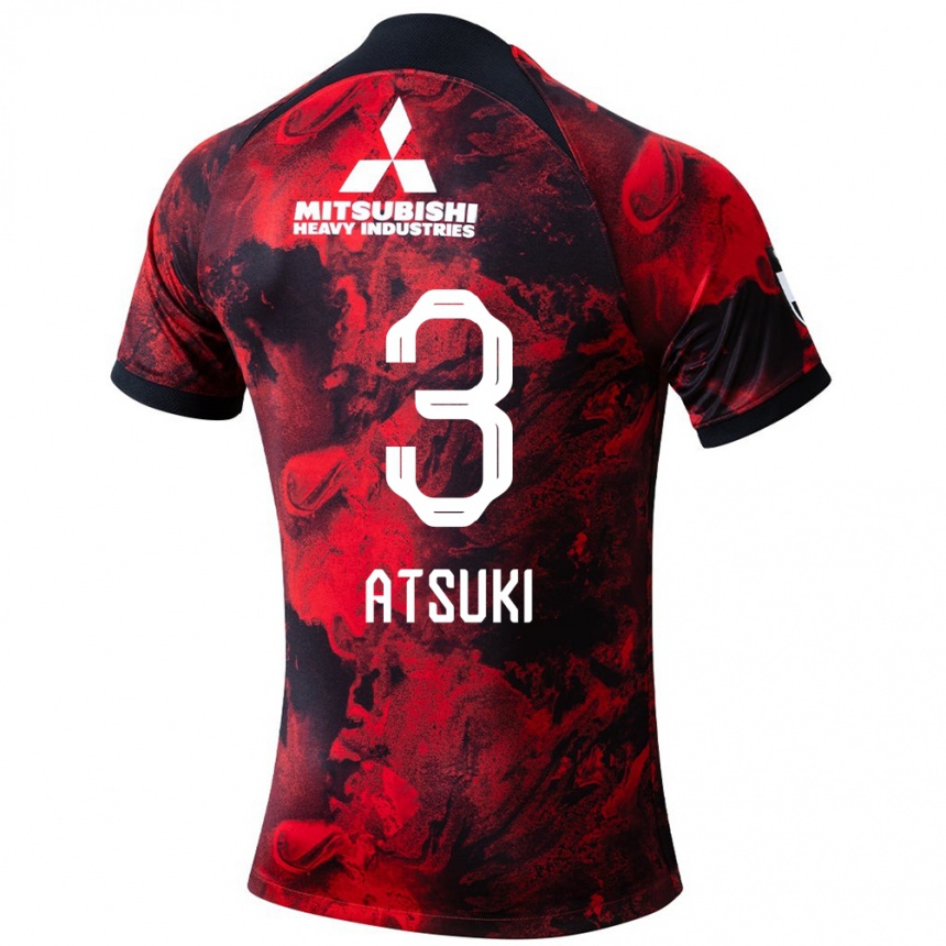 Kids Football Atsuki Ito #3 Red Black Home Jersey 2024/25 T-Shirt Australia