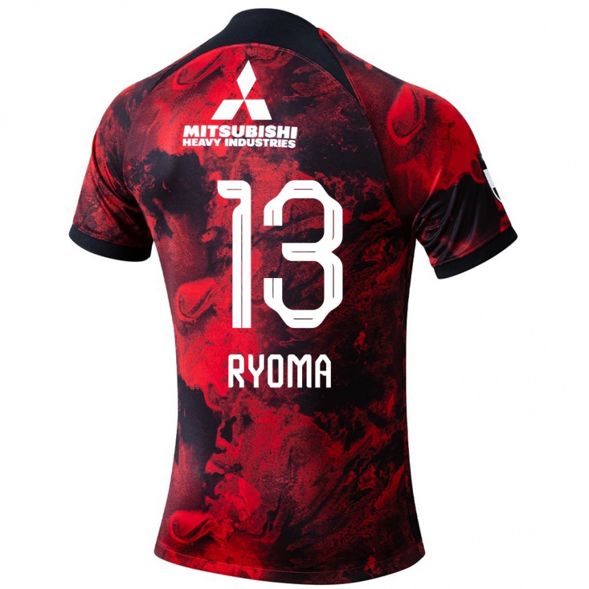 Kids Football Ryoma Watanabe #13 Red Black Home Jersey 2024/25 T-Shirt Australia