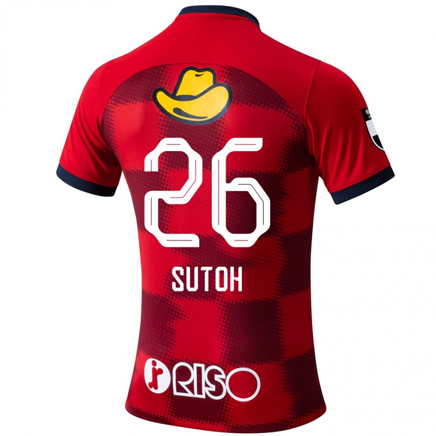 Kids Football Naoki Suto #26 Red Blue White Home Jersey 2024/25 T-Shirt Australia