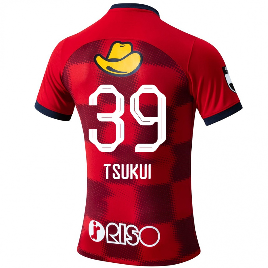 Kids Football Keisuke Tsukui #39 Red Blue White Home Jersey 2024/25 T-Shirt Australia