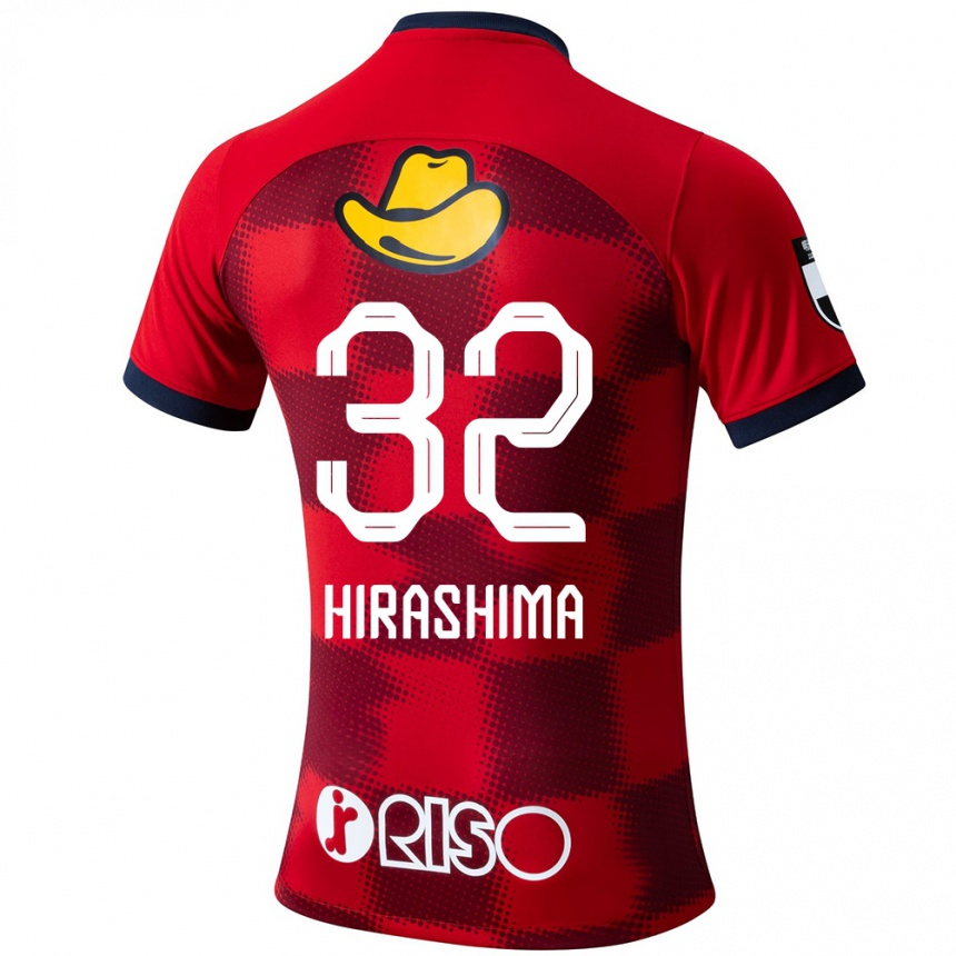 Kids Football Daigo Hirashima #32 Red Blue White Home Jersey 2024/25 T-Shirt Australia