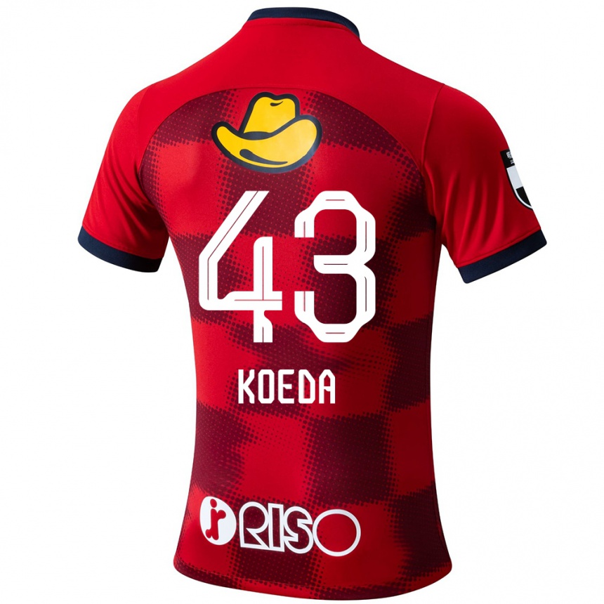 Kids Football Gemma Koeda #43 Red Blue White Home Jersey 2024/25 T-Shirt Australia