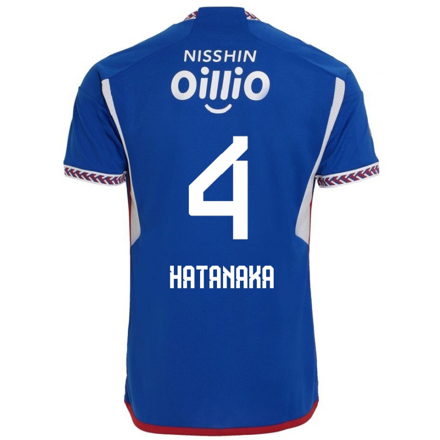 Kids Football Shinnosuke Hatanaka #4 Blue White Red Home Jersey 2024/25 T-Shirt Australia