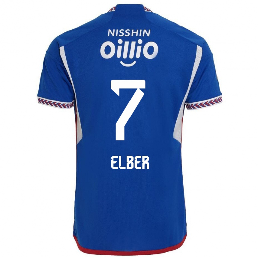 Kids Football Élber #7 Blue White Red Home Jersey 2024/25 T-Shirt Australia