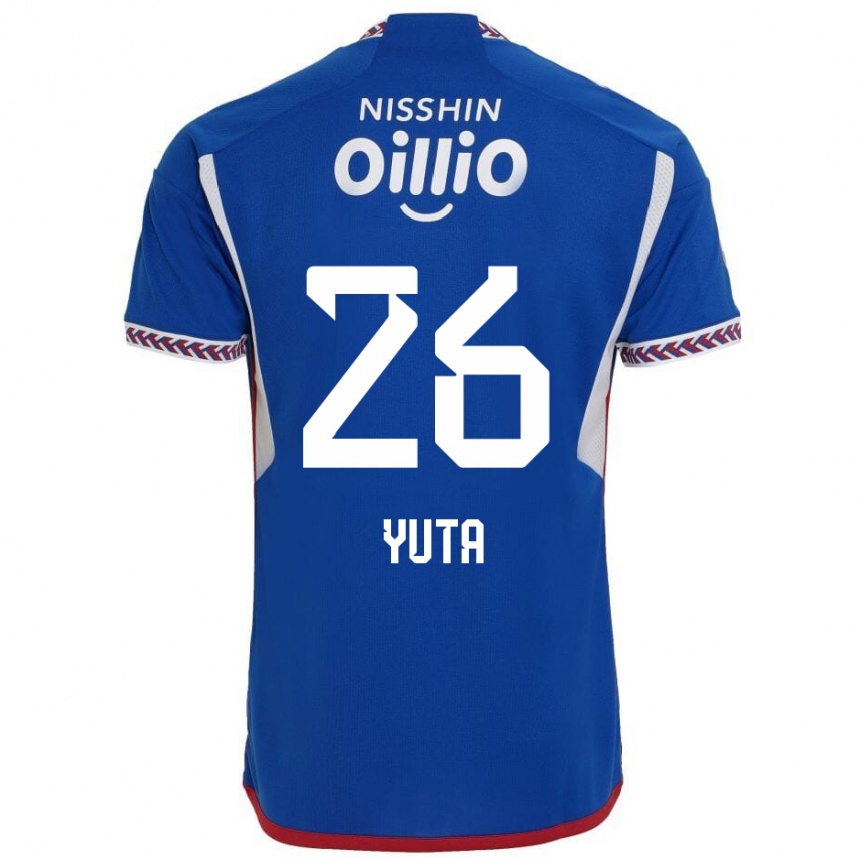 Kids Football Yuta Koike #26 Blue White Red Home Jersey 2024/25 T-Shirt Australia