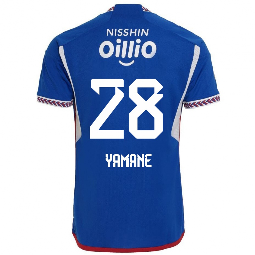 Kids Football Riku Yamane #28 Blue White Red Home Jersey 2024/25 T-Shirt Australia