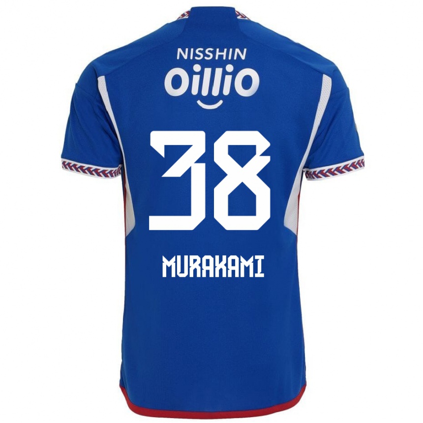 Kids Football Yuhi Murakami #38 Blue White Red Home Jersey 2024/25 T-Shirt Australia