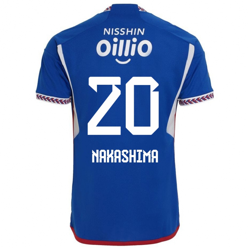 Kids Football Rikuto Nakashima #20 Blue White Red Home Jersey 2024/25 T-Shirt Australia