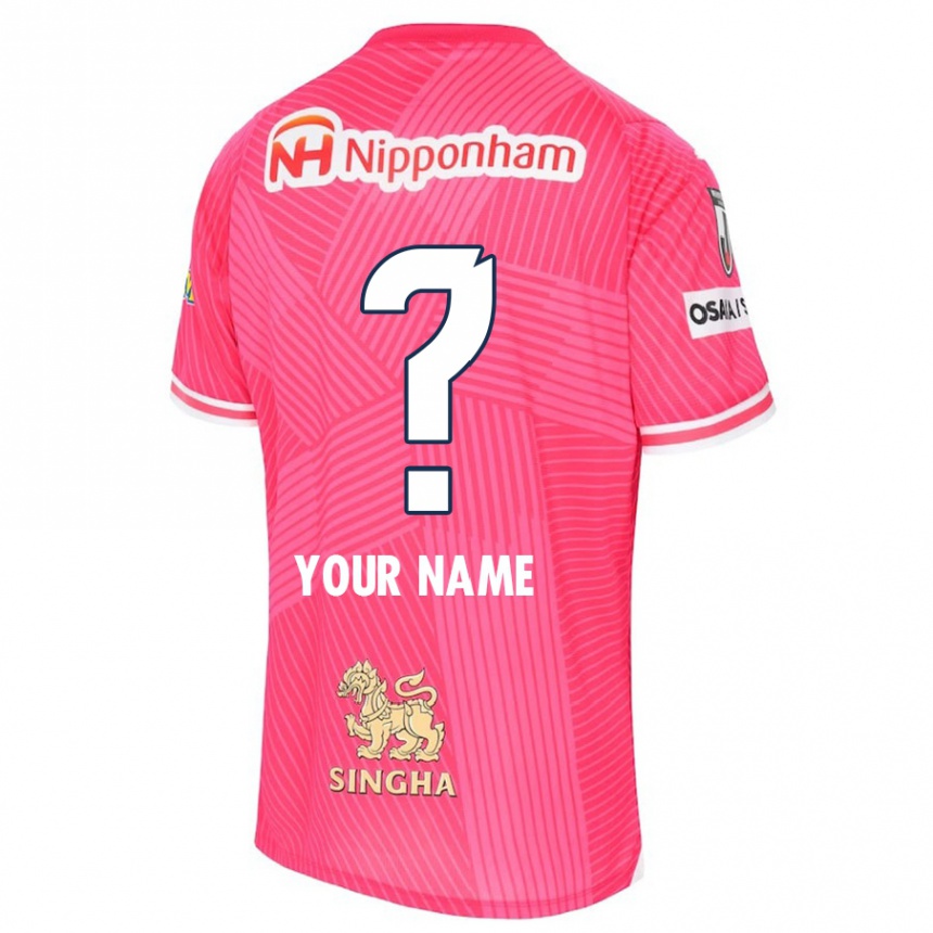 Kids Football Your Name #0 Pink White Home Jersey 2024/25 T-Shirt Australia