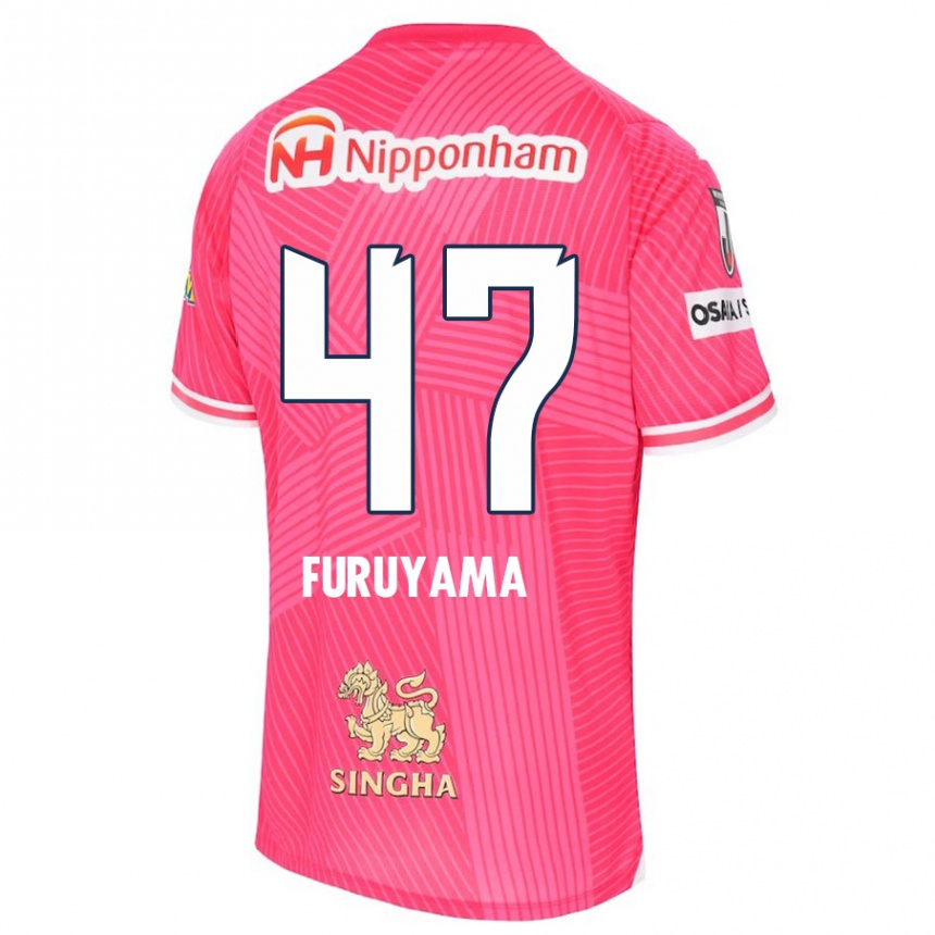 Kids Football Kengo Furuyama #47 Pink White Home Jersey 2024/25 T-Shirt Australia