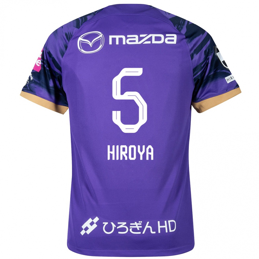 Kids Football Hiroya Matsumoto #5 Purple White Home Jersey 2024/25 T-Shirt Australia