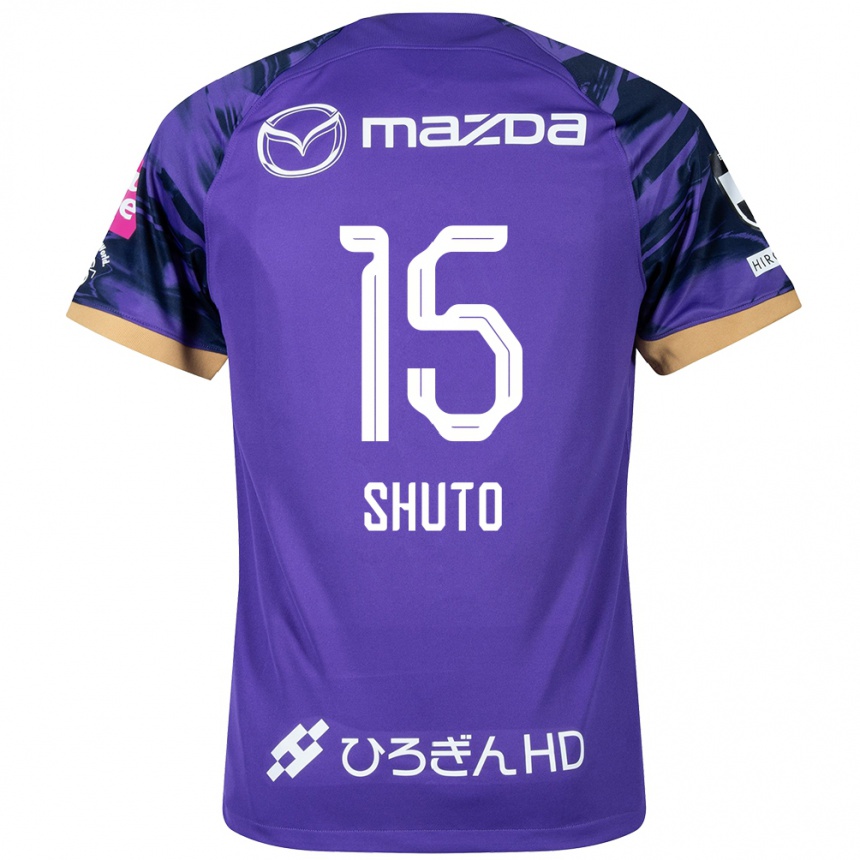 Kids Football Shuto Nakano #15 Purple White Home Jersey 2024/25 T-Shirt Australia