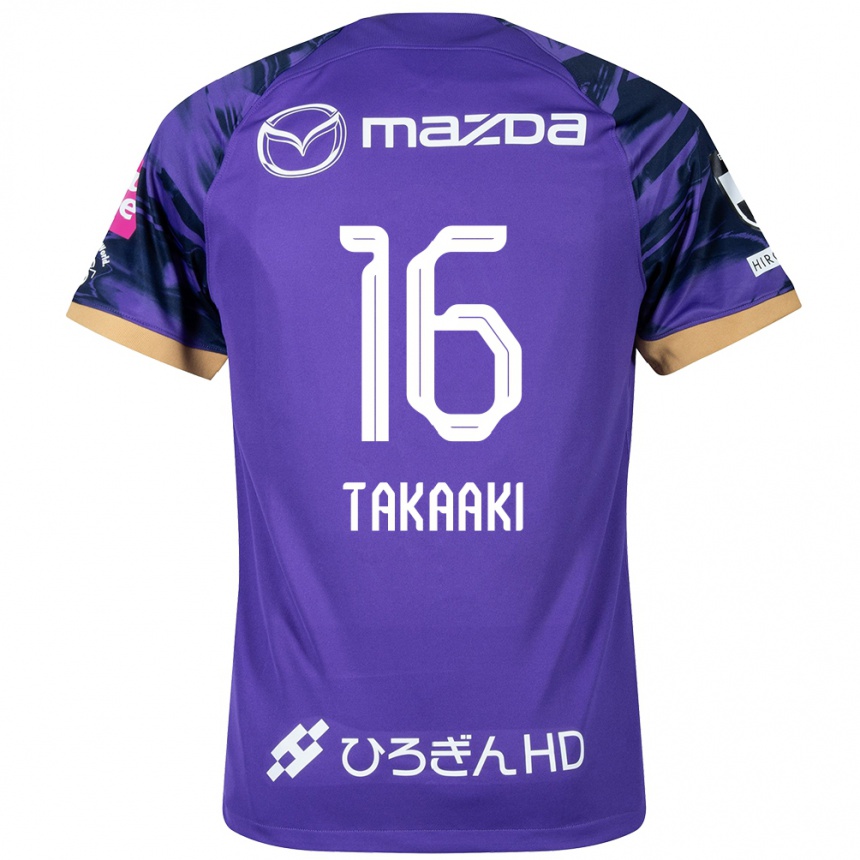 Kids Football Takaaki Shichi #16 Purple White Home Jersey 2024/25 T-Shirt Australia