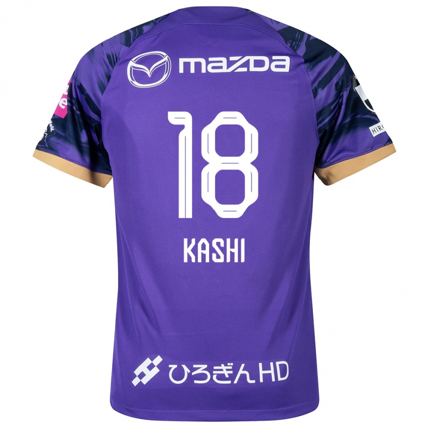 Kids Football Yoshifumi Kashiwa #18 Purple White Home Jersey 2024/25 T-Shirt Australia