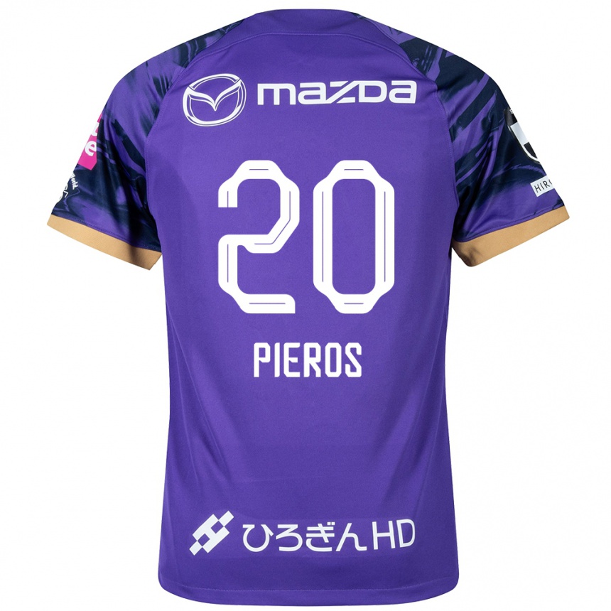 Kids Football Pieros Sotiriou #20 Purple White Home Jersey 2024/25 T-Shirt Australia