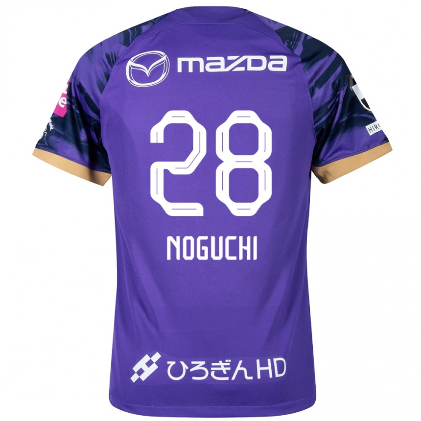 Kids Football Rento Noguchi #28 Purple White Home Jersey 2024/25 T-Shirt Australia