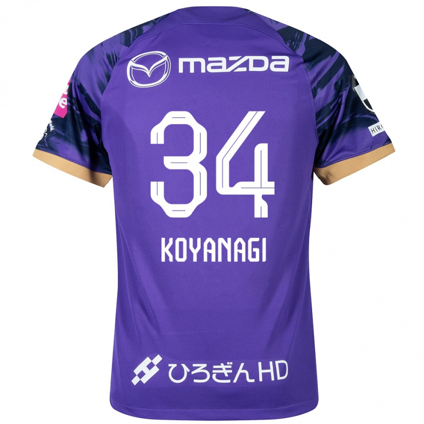 Kids Football Shu Koyanagi #34 Purple White Home Jersey 2024/25 T-Shirt Australia