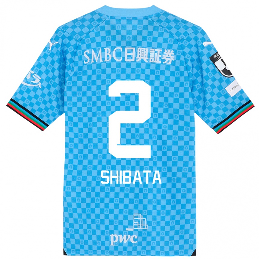 Kids Football Shotaro Shibata #2 Azure Blue Home Jersey 2024/25 T-Shirt Australia