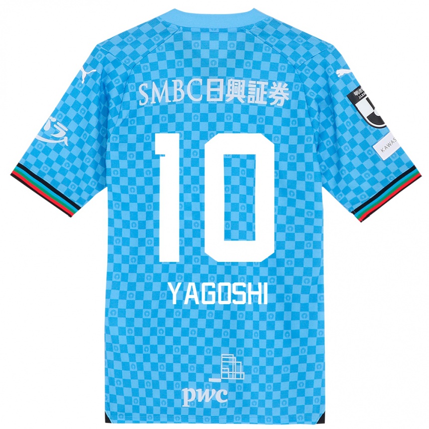 Kids Football Mikito Yagoshi #10 Azure Blue Home Jersey 2024/25 T-Shirt Australia