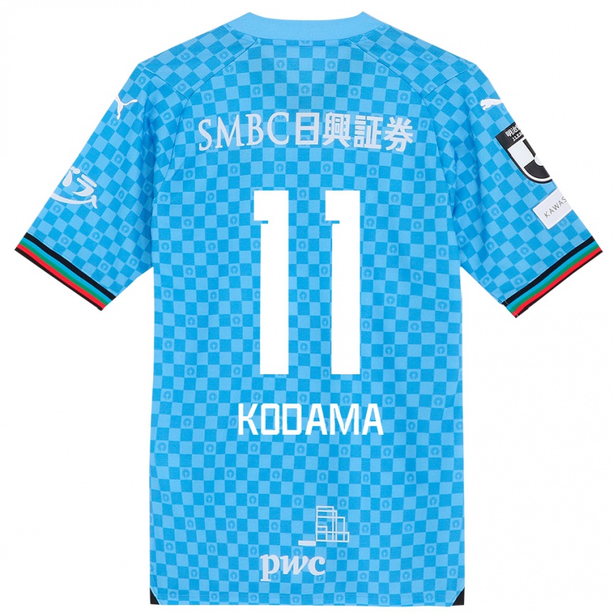 Kids Football Shotaro Kodama #11 Azure Blue Home Jersey 2024/25 T-Shirt Australia