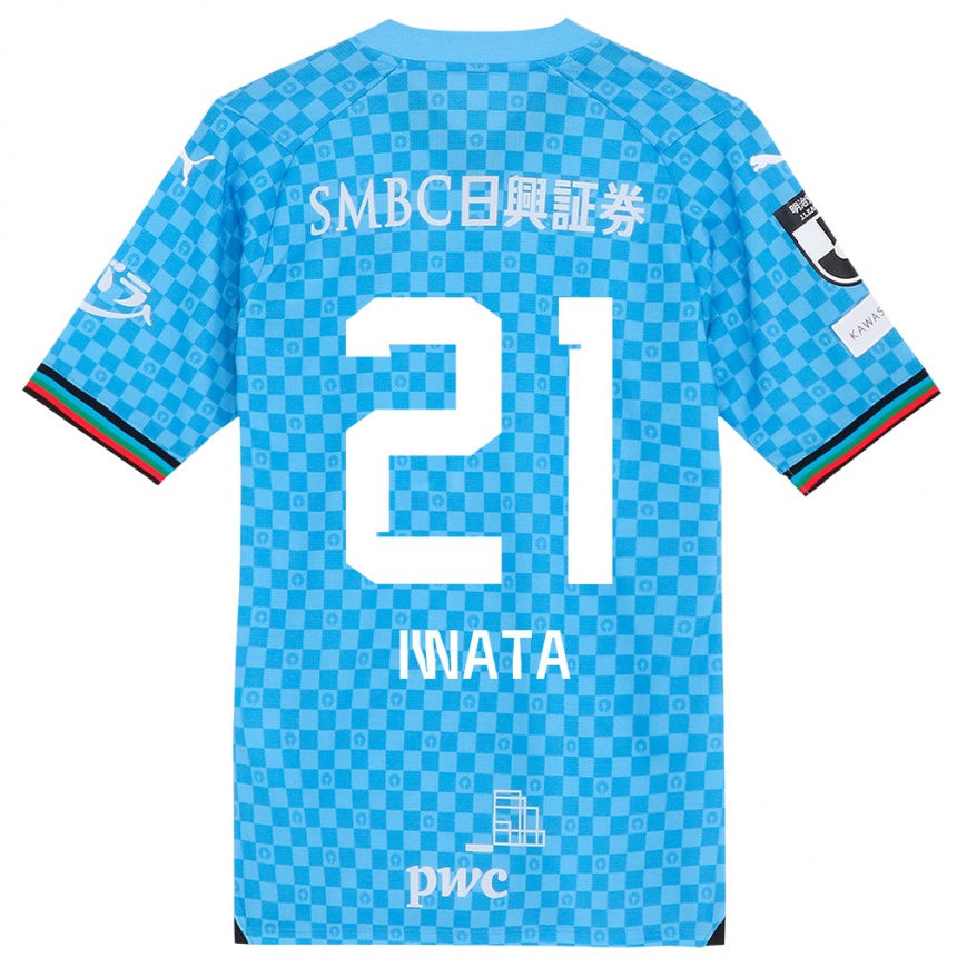 Kids Football Kantaro Iwata #21 Azure Blue Home Jersey 2024/25 T-Shirt Australia