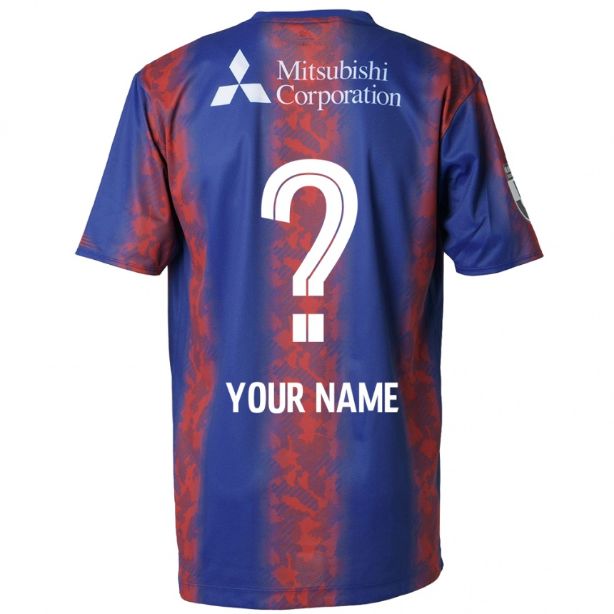 Kids Football Your Name #0 Blue Red Home Jersey 2024/25 T-Shirt Australia