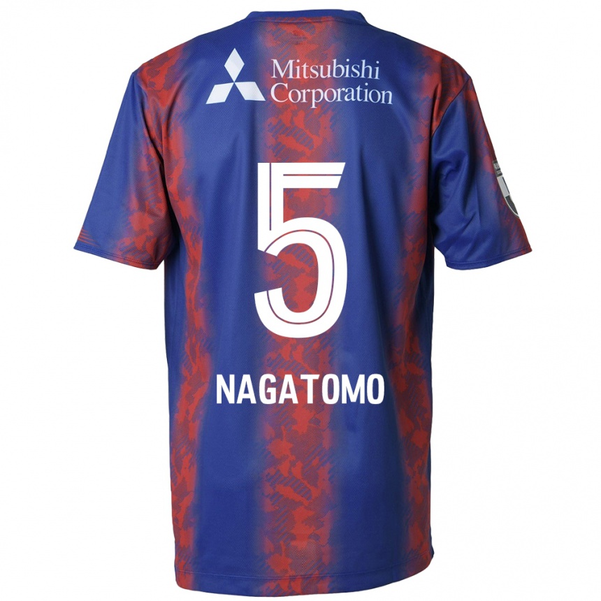 Kids Football Yuto Nagatomo #5 Blue Red Home Jersey 2024/25 T-Shirt Australia