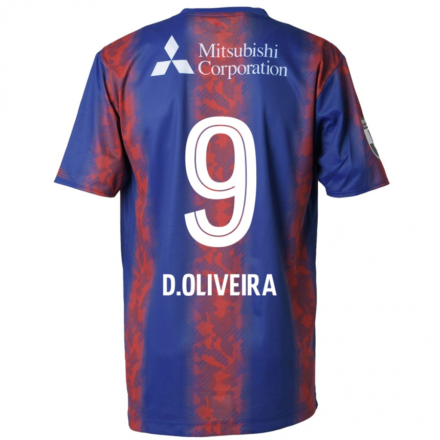 Kids Football Diego Oliveira #9 Blue Red Home Jersey 2024/25 T-Shirt Australia