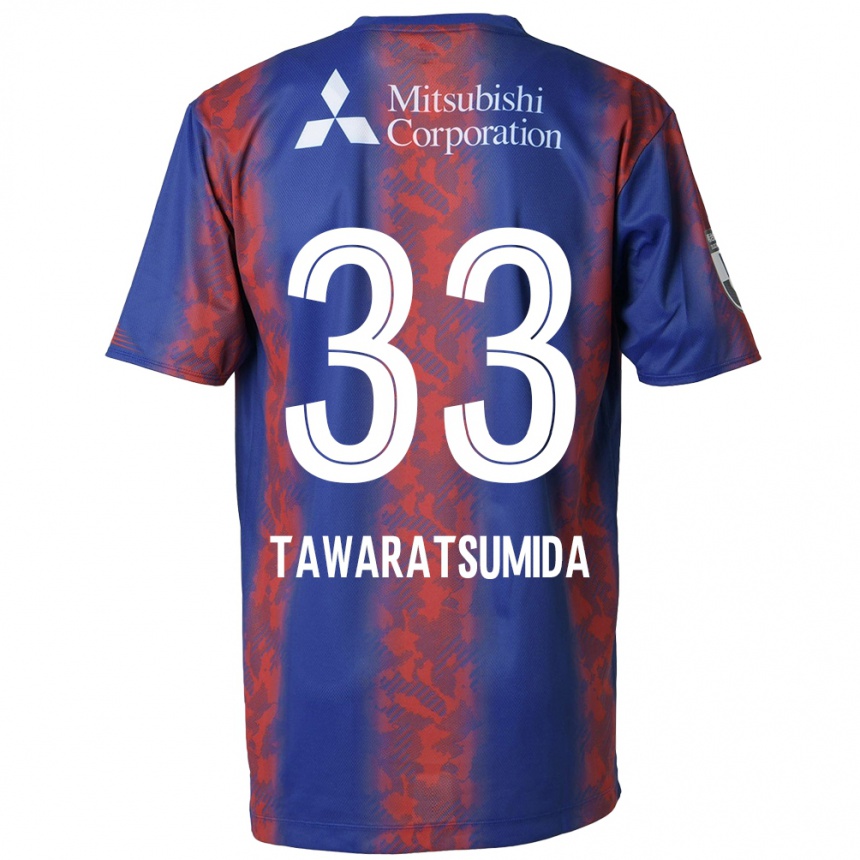 Kids Football Kota Tawaratsumida #33 Blue Red Home Jersey 2024/25 T-Shirt Australia