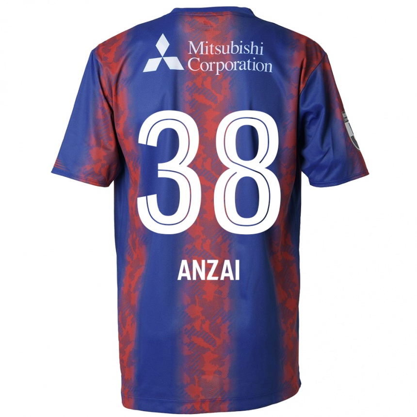 Kids Football Soma Anzai #38 Blue Red Home Jersey 2024/25 T-Shirt Australia