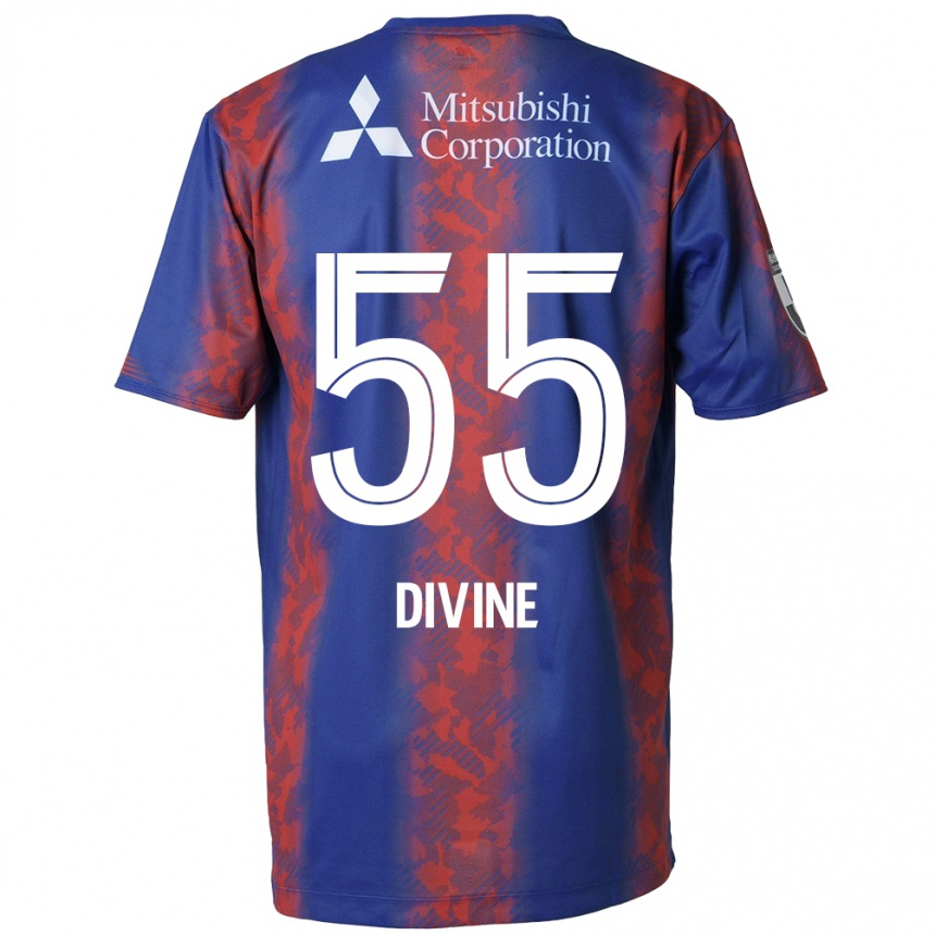 Kids Football Divine Chinedu Otani #55 Blue Red Home Jersey 2024/25 T-Shirt Australia