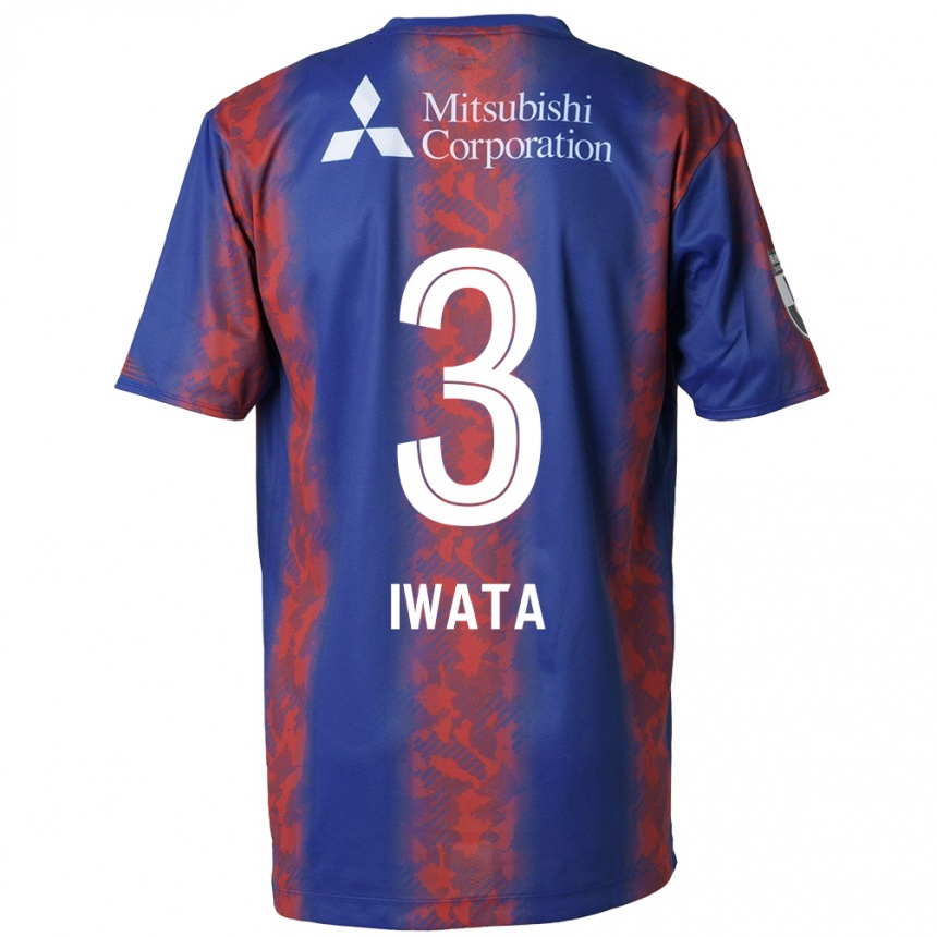 Kids Football Yuki Iwata #3 Blue Red Home Jersey 2024/25 T-Shirt Australia