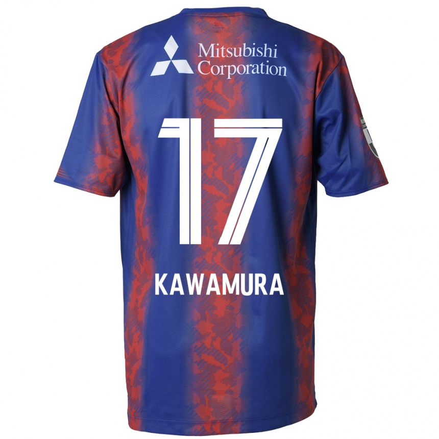 Kids Football Riku Kawamura #17 Blue Red Home Jersey 2024/25 T-Shirt Australia