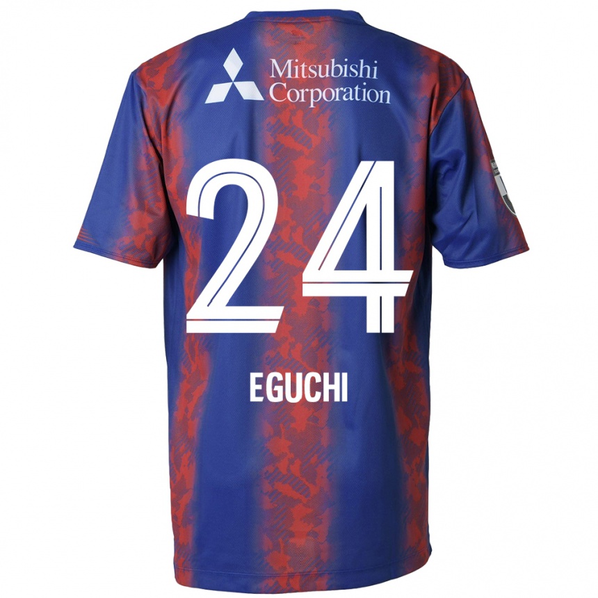 Kids Football Kaito Eguchi #24 Blue Red Home Jersey 2024/25 T-Shirt Australia