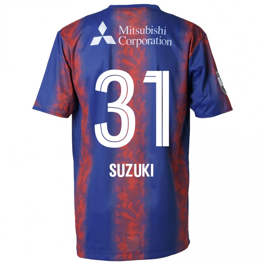 Kids Football Kaede Suzuki #31 Blue Red Home Jersey 2024/25 T-Shirt Australia