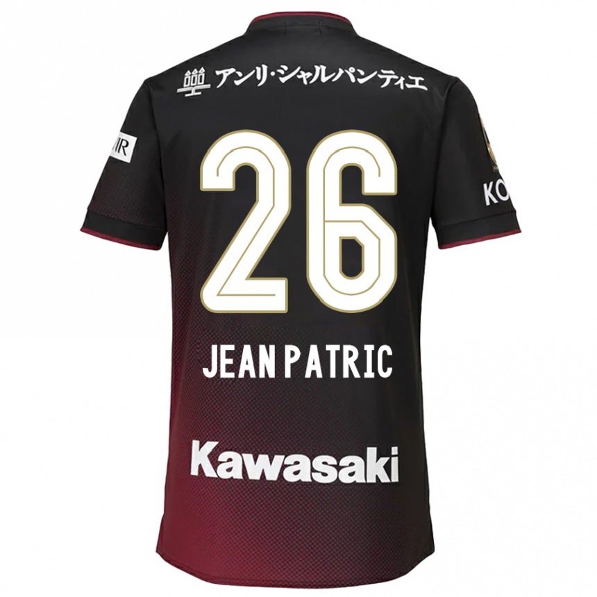 Kids Football Jean Patric #26 Black Red Home Jersey 2024/25 T-Shirt Australia