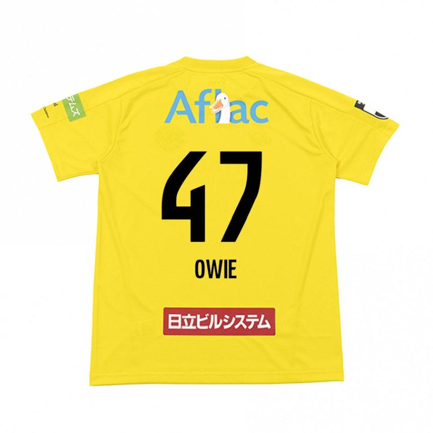 Kids Football William Owie #47 Yellow Black Home Jersey 2024/25 T-Shirt Australia