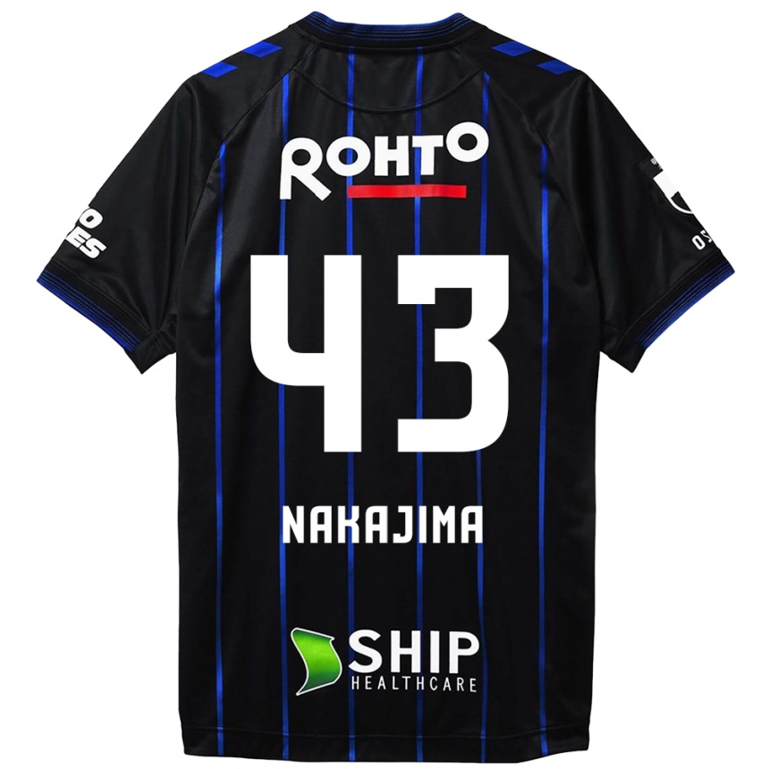 Kids Football Yugo Nakajima #43 Black Blue Home Jersey 2024/25 T-Shirt Australia