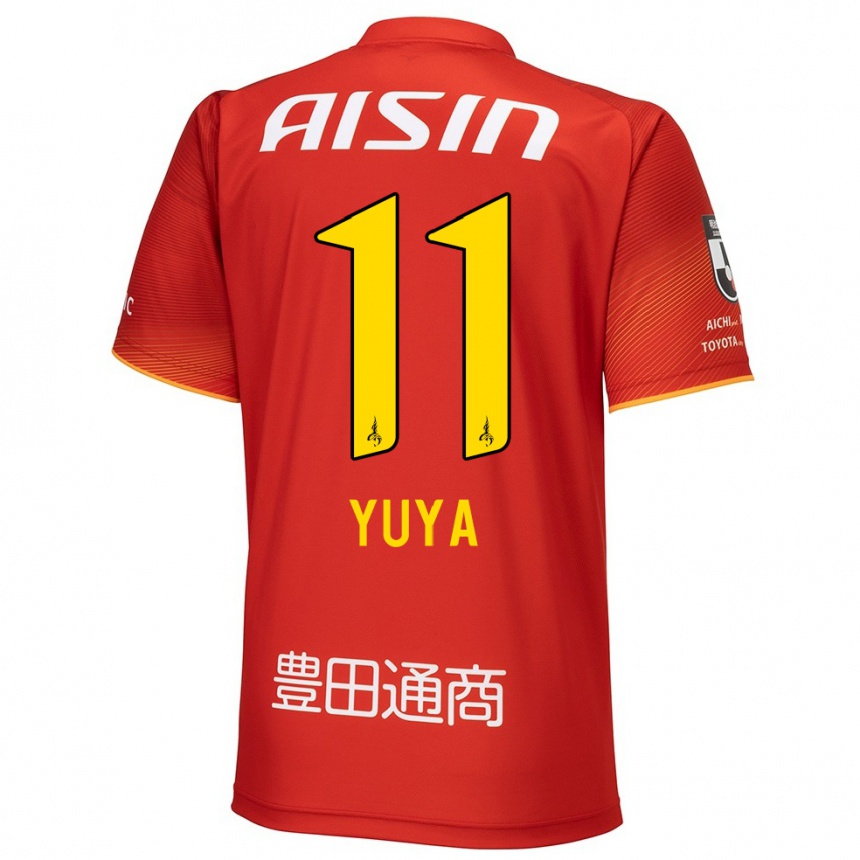 Kids Football Yuya Yamagishi #11 Red White Yellow Home Jersey 2024/25 T-Shirt Australia