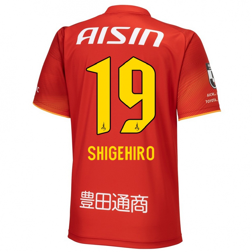 Kids Football Takuya Shigehiro #19 Red White Yellow Home Jersey 2024/25 T-Shirt Australia